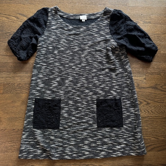 Adorable ANTHROPOLOGIE 9-H15 STCL tunic lace sleeves LARGE Dress - Picture 2 of 5